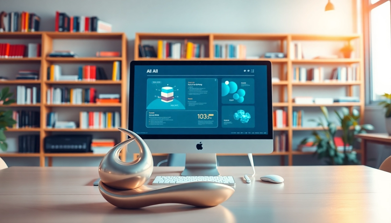 Explore the innovative features of horny ai in a vibrant tech workspace.