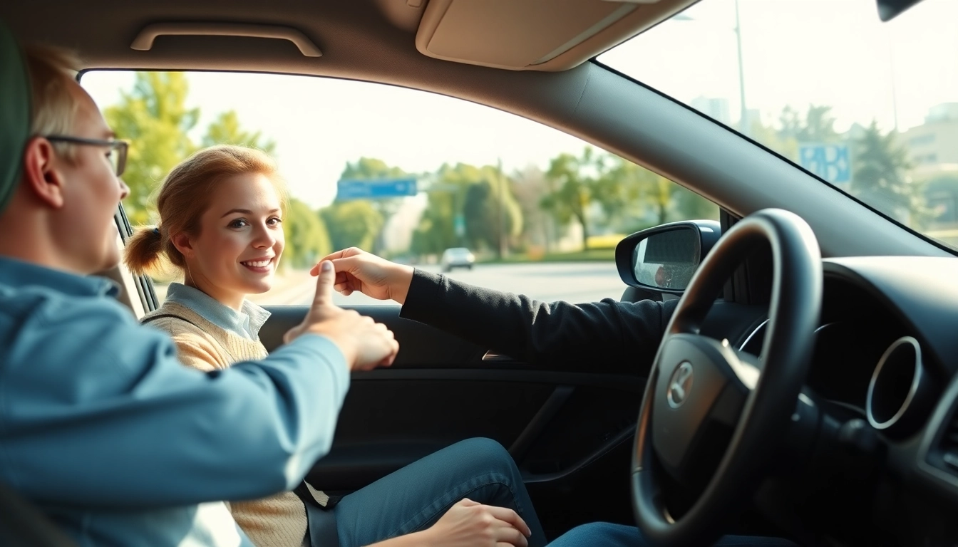 Leer rijlessen Utrecht met een instructeur die een student onderwijst in een moderne auto.