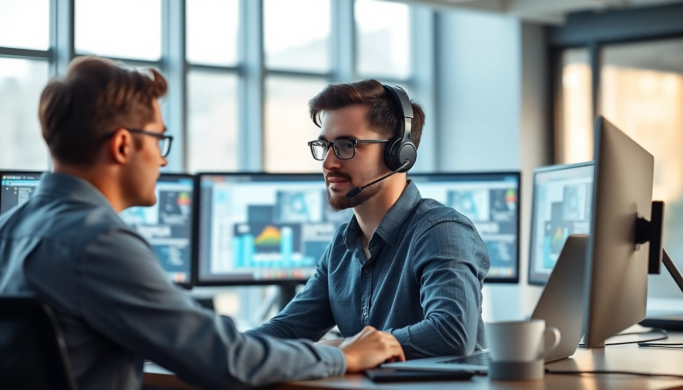 Providing Remote IT Support Markham through effective communication in a modern workspace.