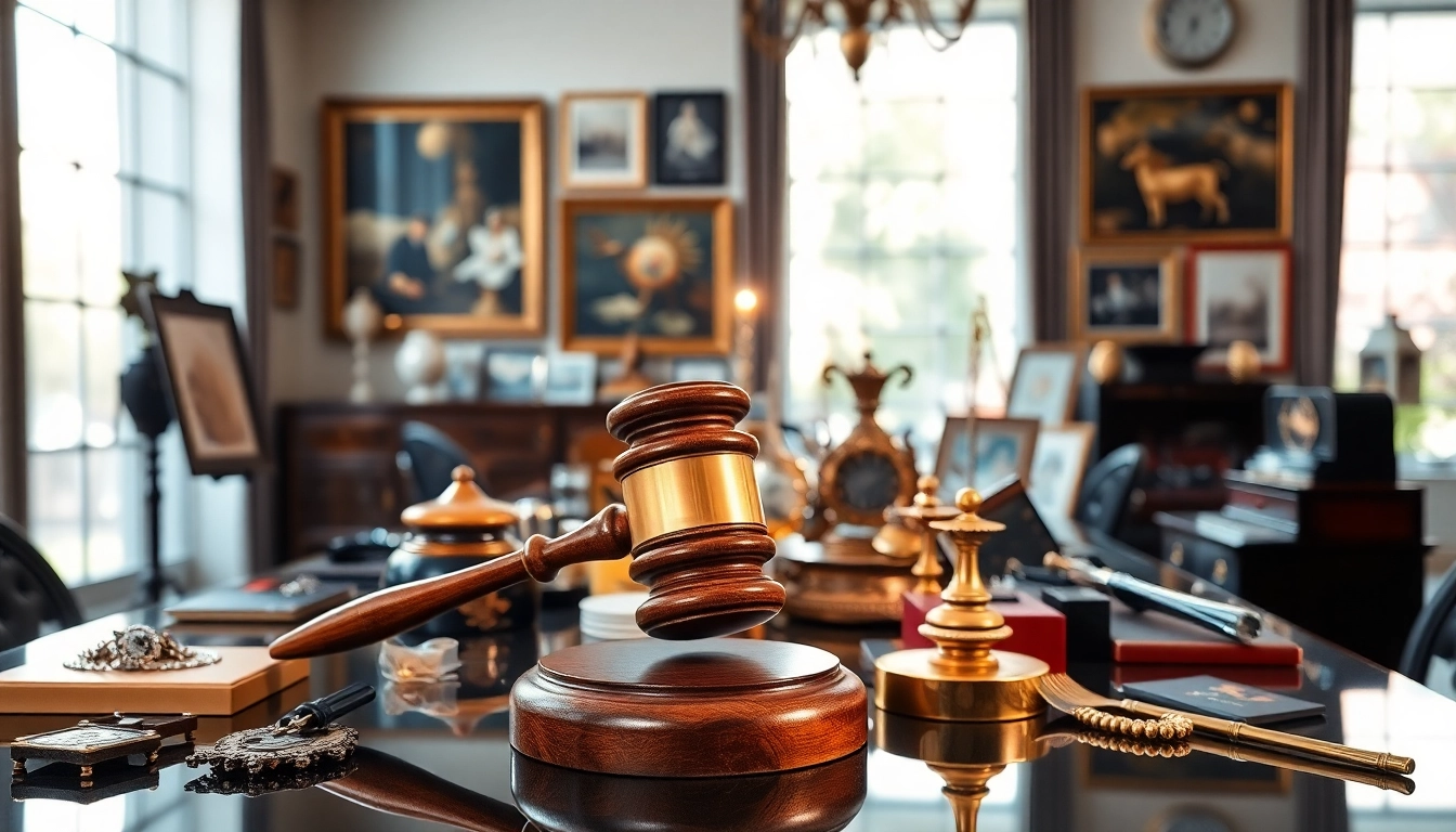 Engaging auction setting showcasing luxury items at https://www.avtales.com, combining elegance and professionalism.