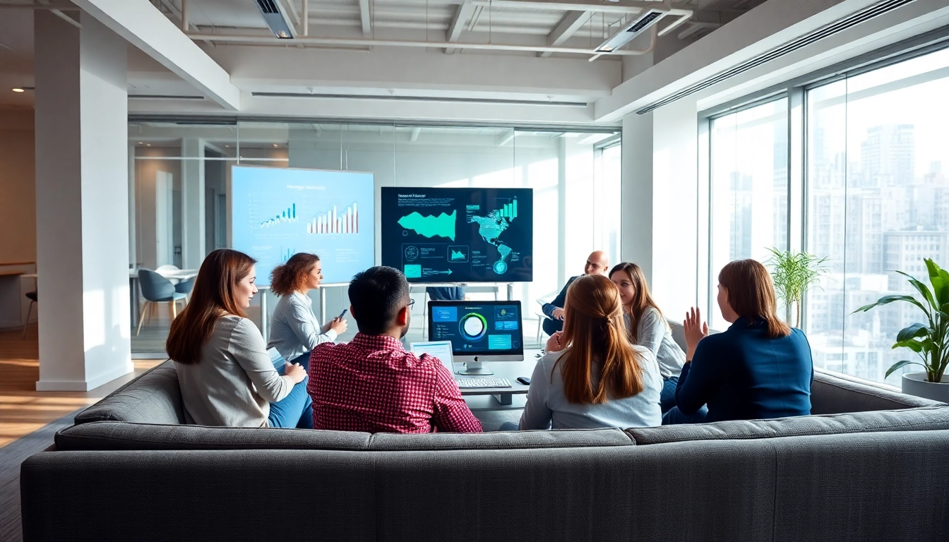 Engaging marketing strategy meeting showcasing the principles of Magnetic Marketing in action.