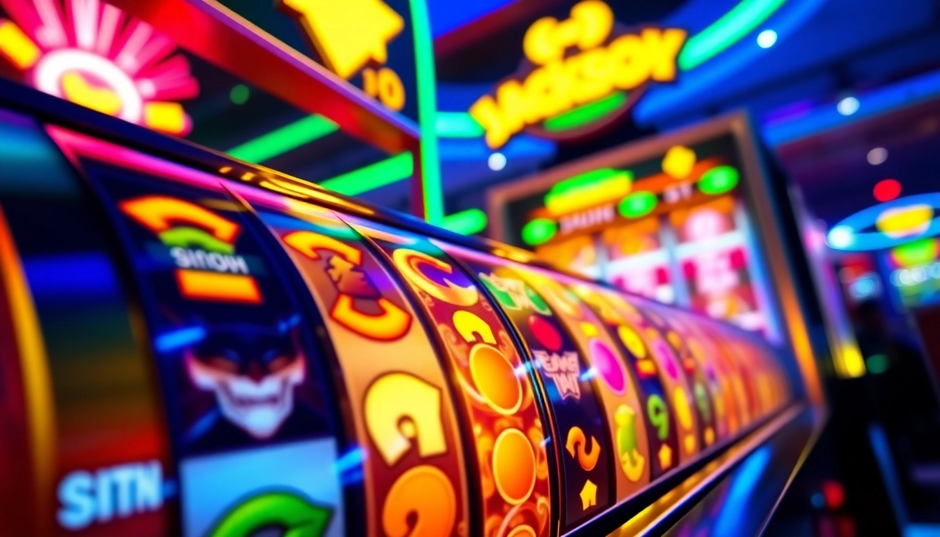 Memperlihatkan tampilan permainan slot batman138 rtp dengan grafik dinamis dan warna cerah.