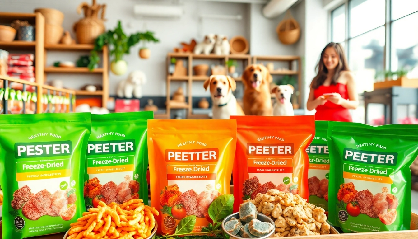 Discover premium dr marty pet food canada displayed vibrantly in a modern pet store setting.