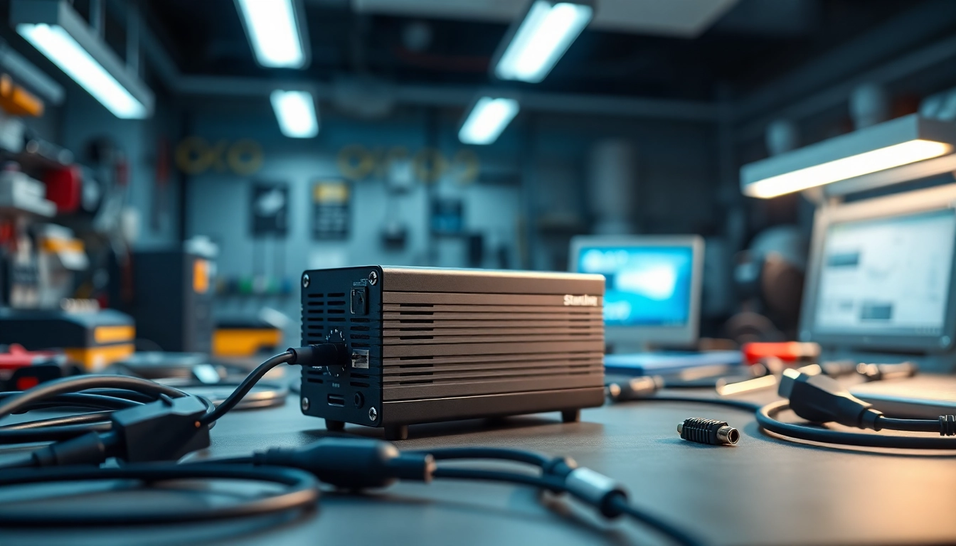 Install starlink mini 12v power supply with professional tools and high-tech ambiance.