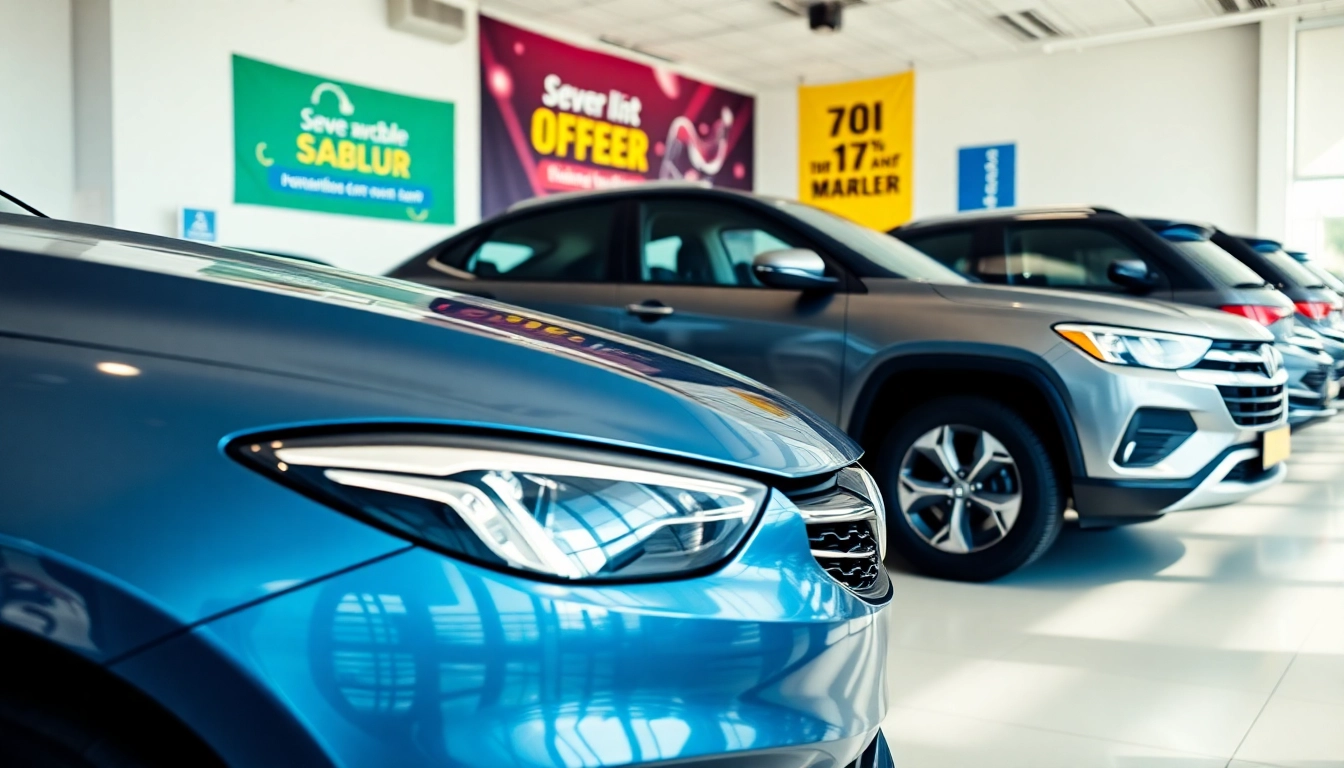 cauta masina second hand in a modern showroom with various vehicles on display