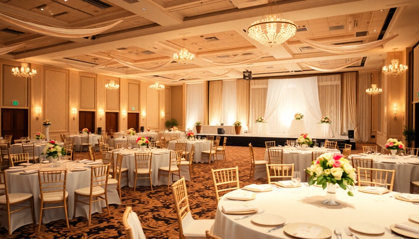 At the trenton event center, a beautifully arranged wedding reception showcases elegant décor and inviting ambiance.