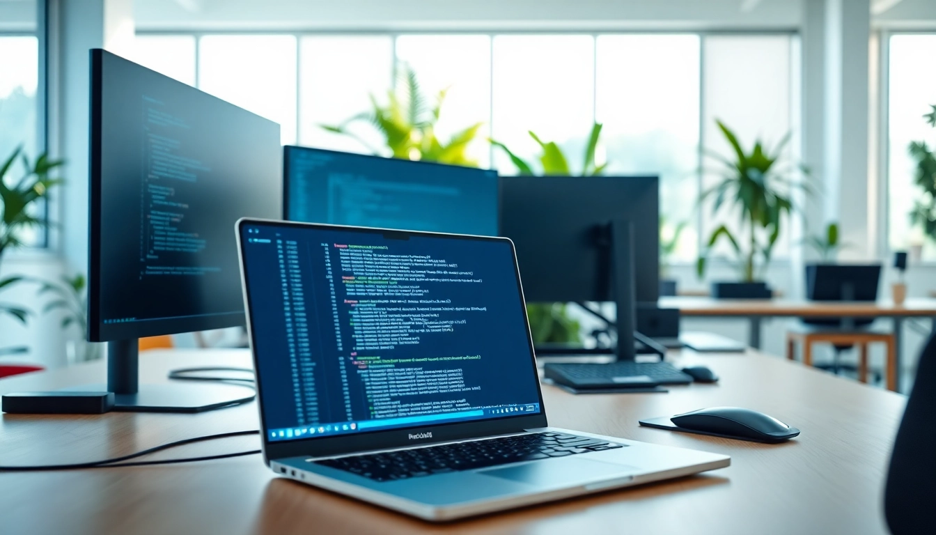 Integrate api for midjourney in a modern workspace with developers and technology.