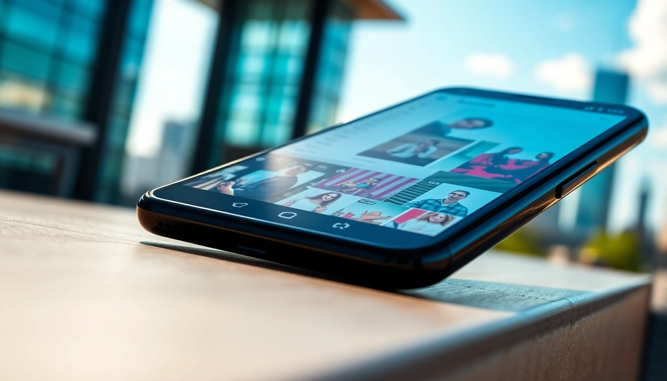 Engaging anonymous Instagram story viewer displayed on a smartphone highlighting vibrant story thumbnails.