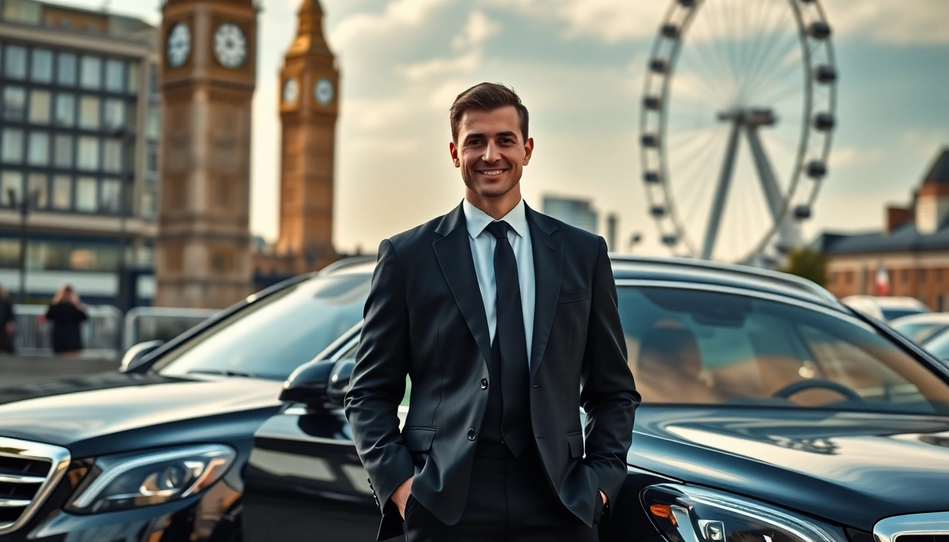 Experience a luxurious ride with a professional london chauffeur in the heart of London.