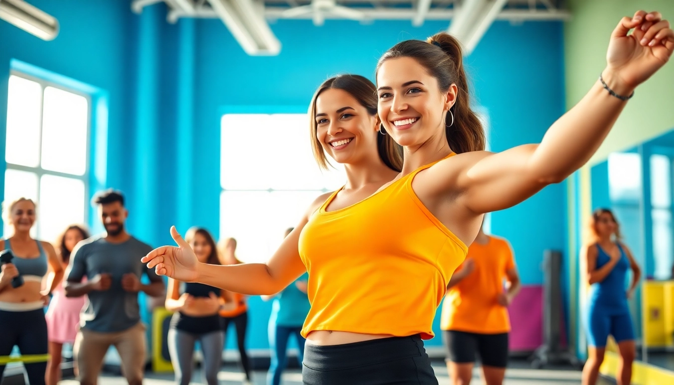 Personal Trainer in Tunbridge Wells demonstrating a workout in a vibrant gym.