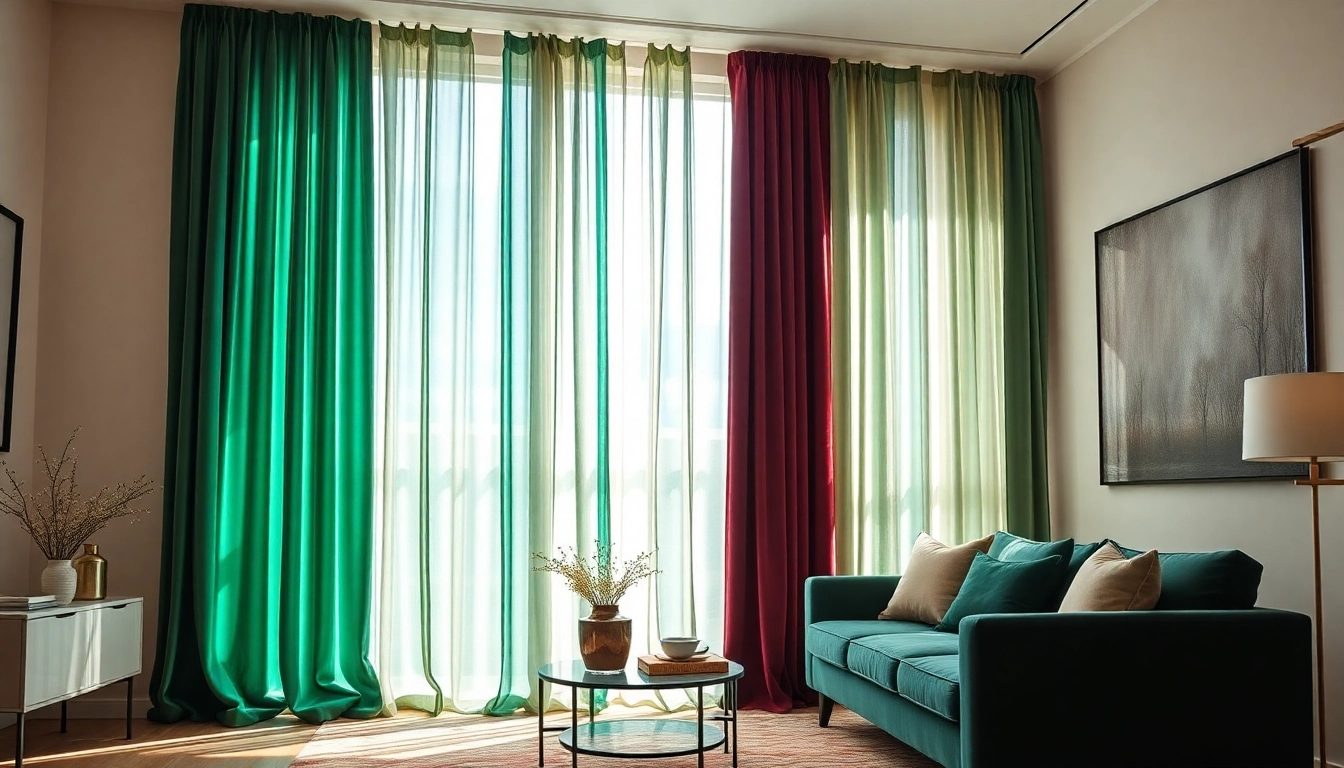 Geniet van de luxe uitstraling van Velours gordijnen in deze sfeervolle woonkamer.