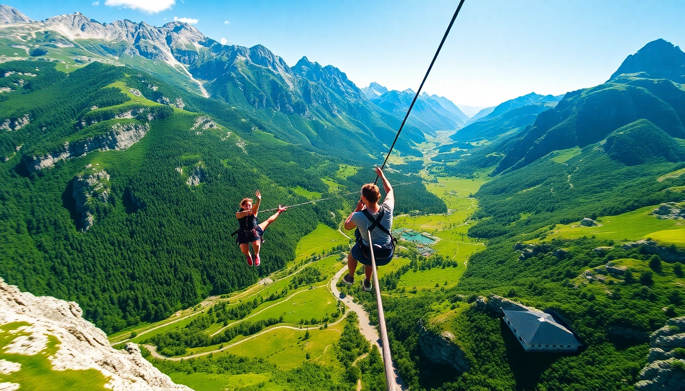 Uživajte v adrenalinskem Bovec zipline doživetju nad slikovito naravo.