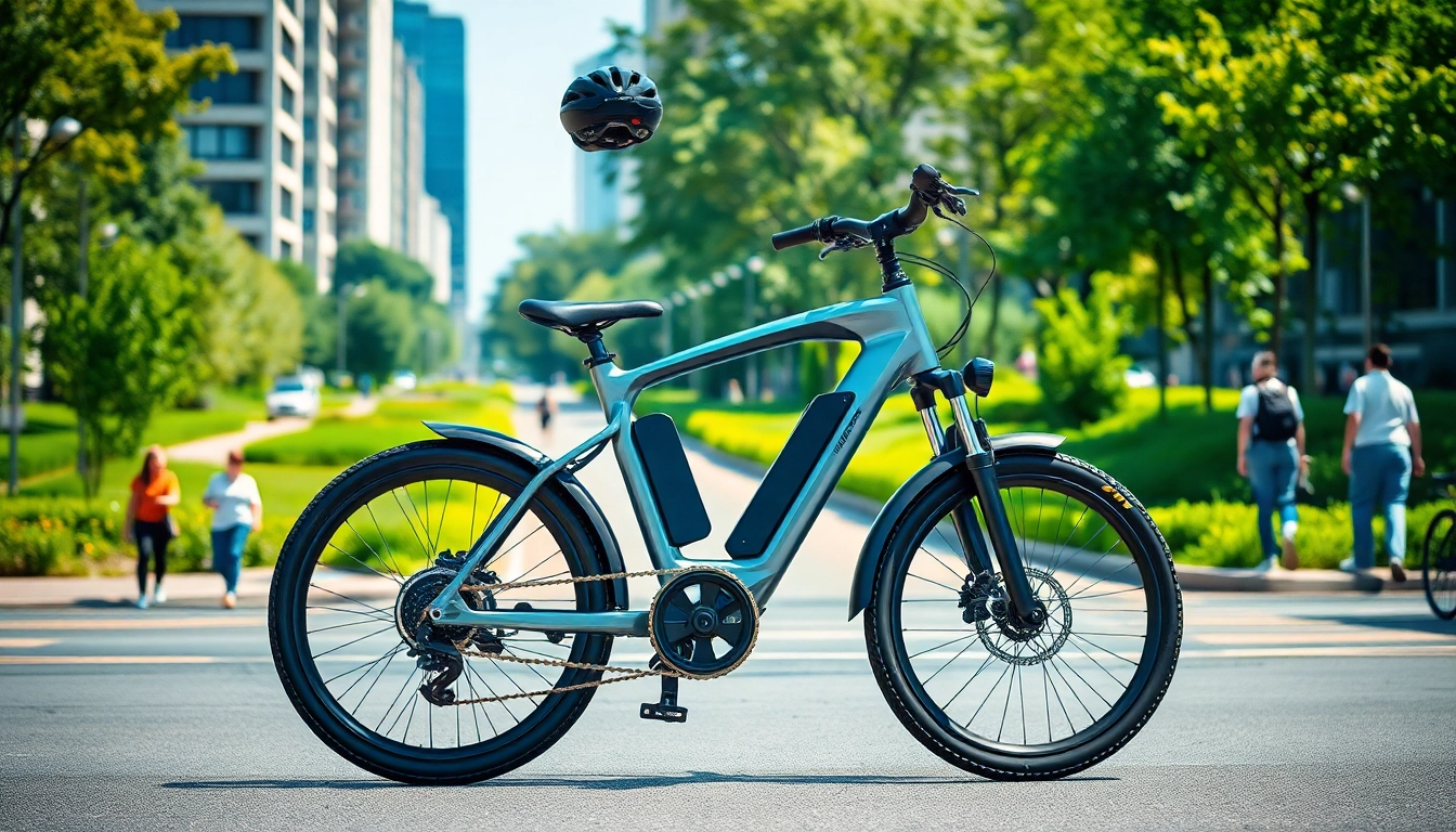 Experience Ebike Singapore with a modern electric bike showcased in a vibrant urban environment.