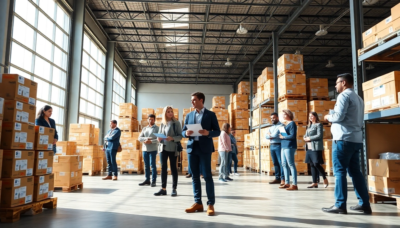 Explore the vibrant world of amazon wholesale with engaged teams in a professional distribution center.