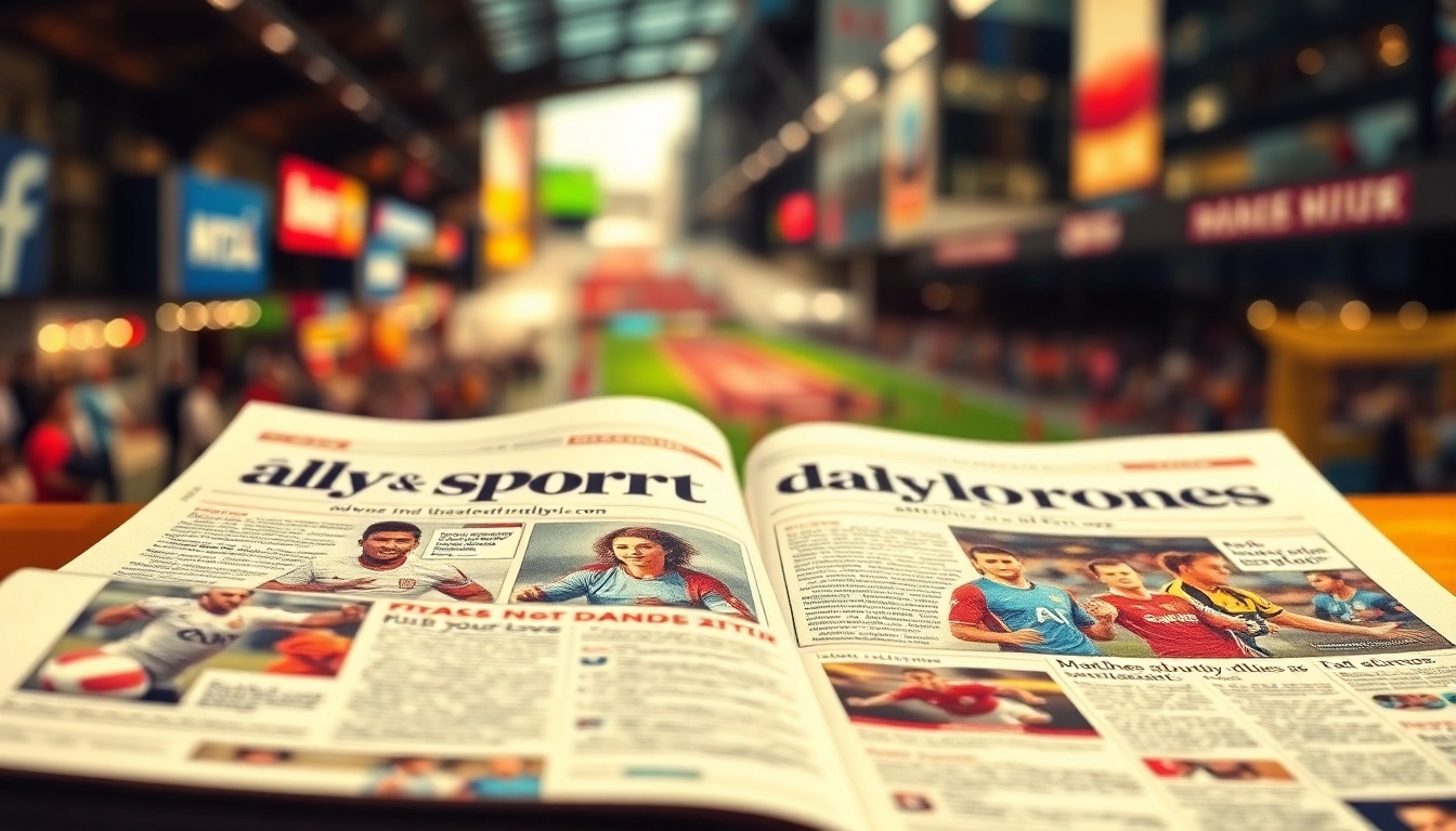 Experience the vibrant content of dailysport.co.uk featured in a lively sports magazine layout.