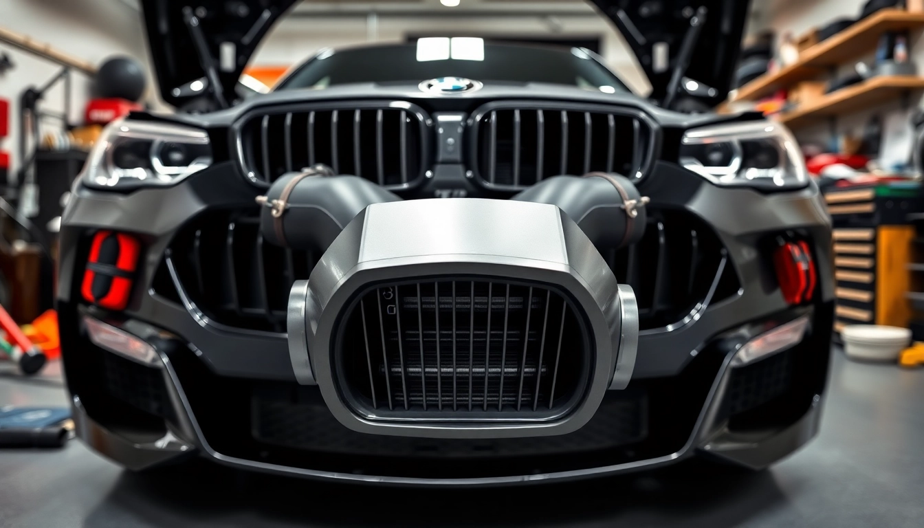 Enhance your vehicle's performance with a high-quality front mount intake system.