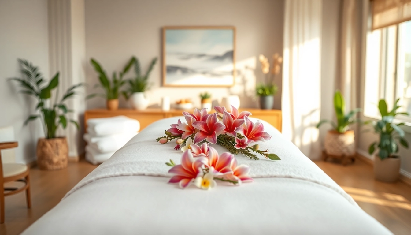Relaxing treatment room of a medical spa featuring serene decor and natural lighting.