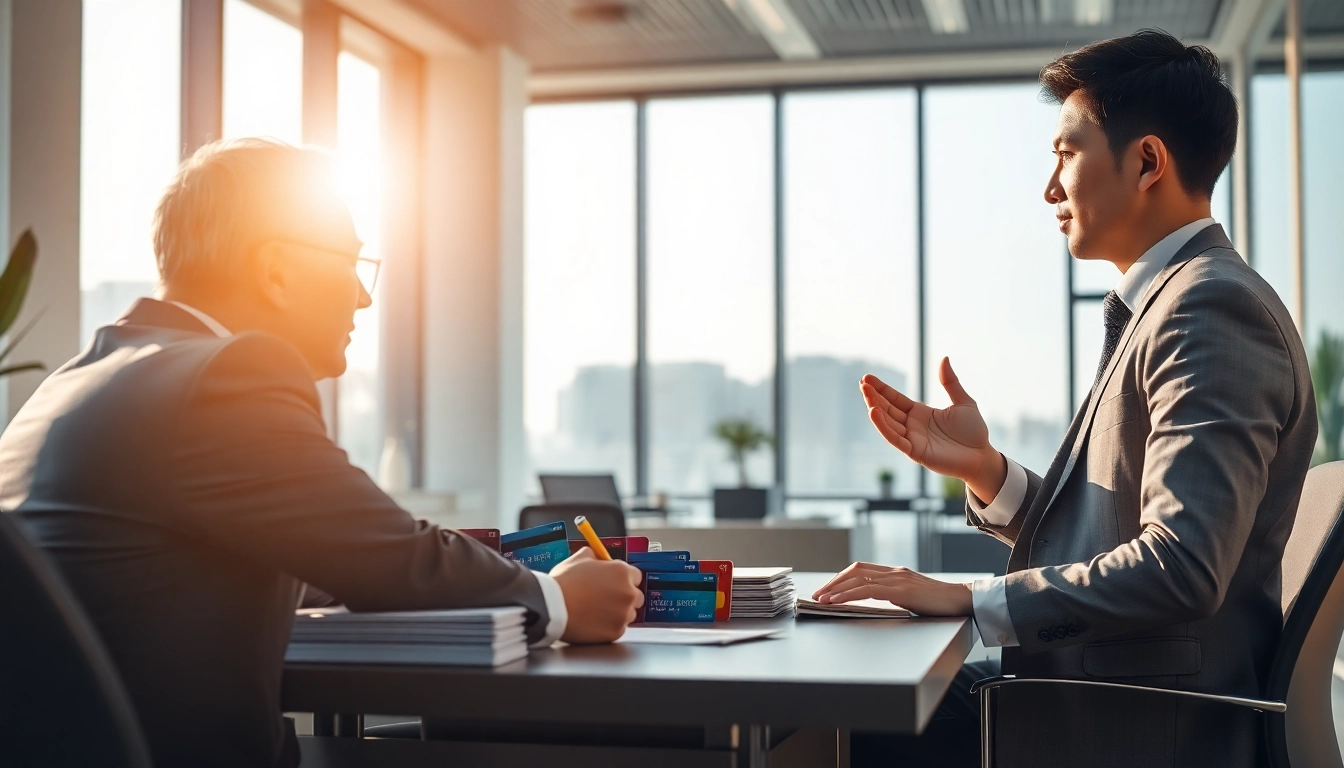 신용카드 현금화에 대한 전문가의 상담 장면