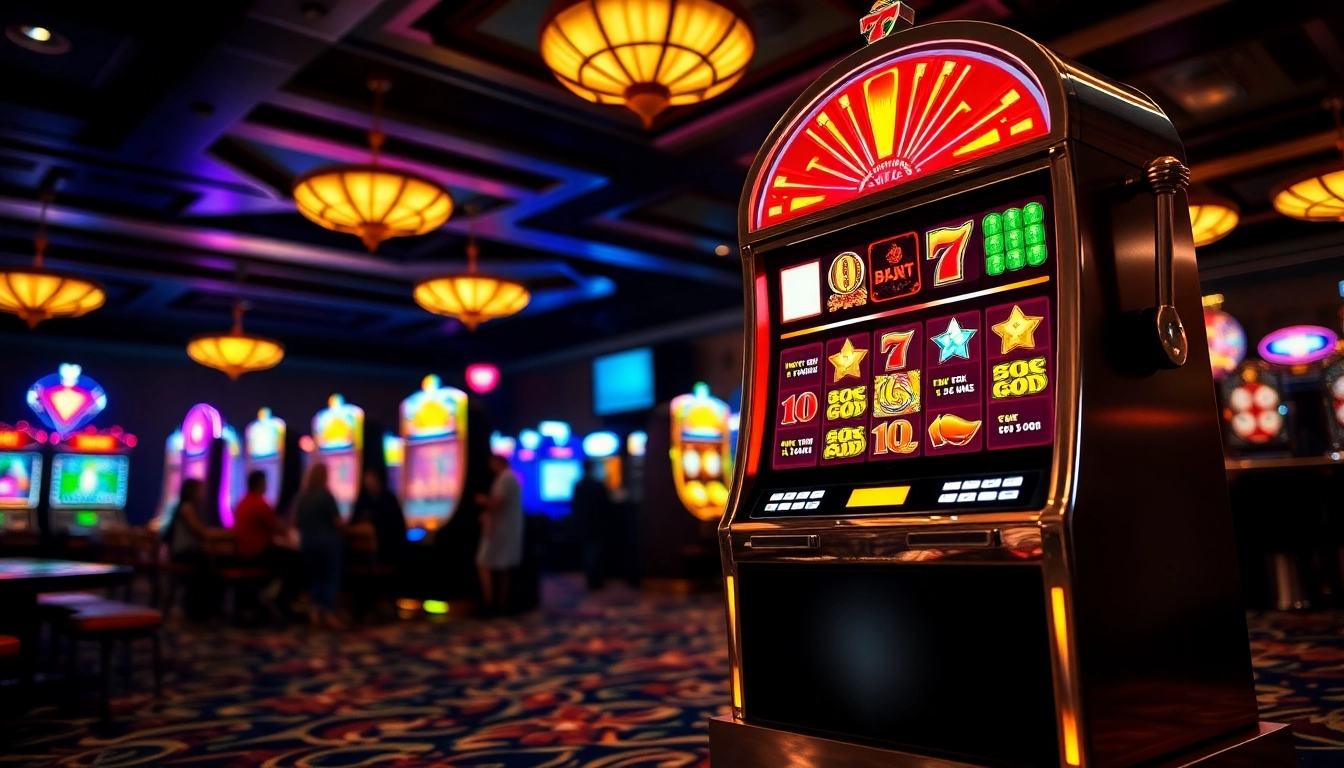 Mainkan qqmacan slot dengan keseruan di mesin slot yang penuh warna dan lampu.