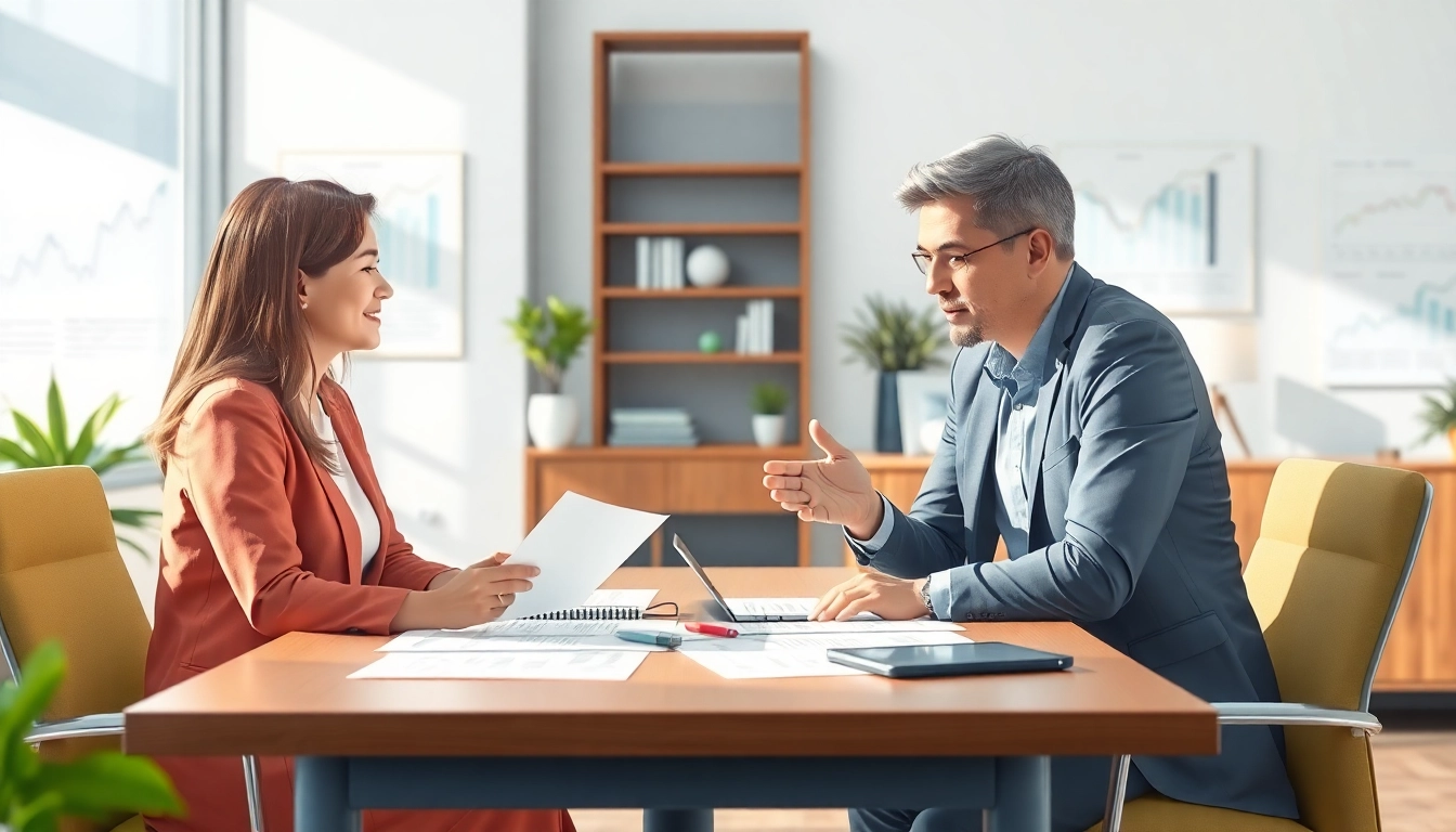 카드 현금화 상담 중인 전문가와 고객의 진지한 대화 모습